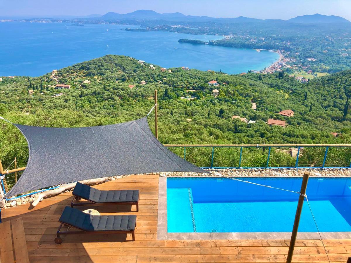 House Tanna: Corfiot Riviera Villa with Sea Views Spartylas Exterior photo