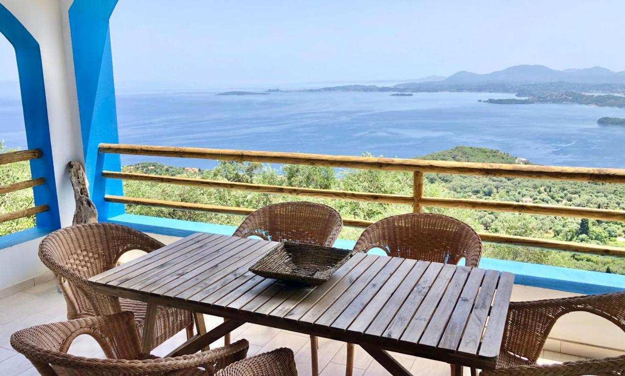 House Tanna: Corfiot Riviera Villa with Sea Views Spartylas Exterior photo