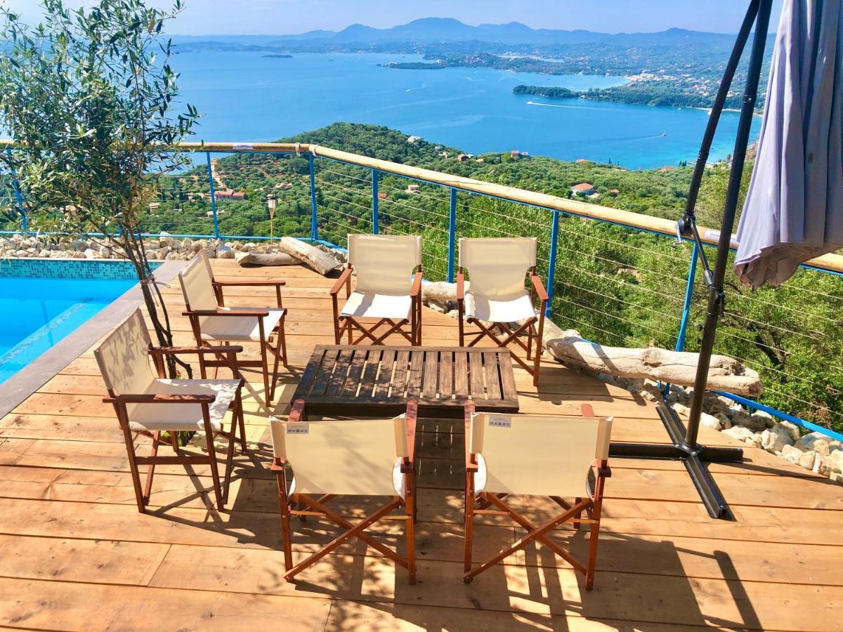House Tanna: Corfiot Riviera Villa with Sea Views Spartylas Exterior photo