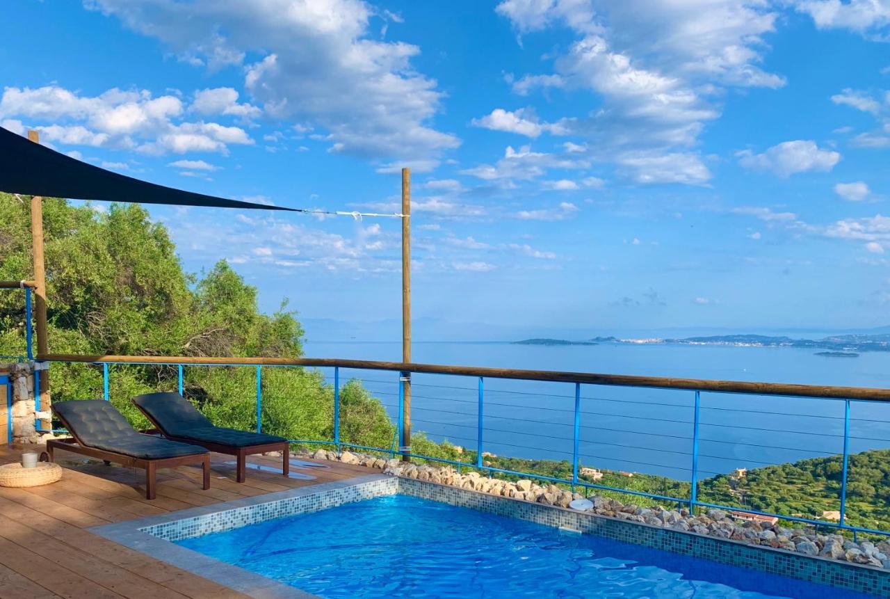 House Tanna: Corfiot Riviera Villa with Sea Views Spartylas Exterior photo